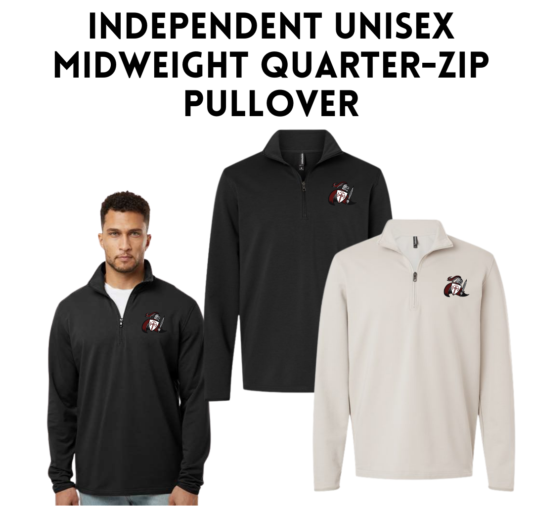 CLS25 Independent Unisex Midweight Quarter-Zip Pullover