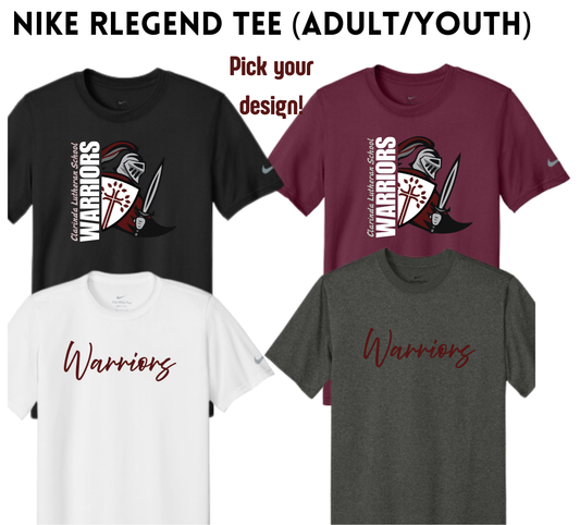 CLS25 Nike rLegend tee (Youth / Adult)