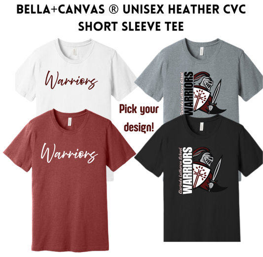 CLS25 BELLA+CANVAS ® Unisex Heather CVC Short Sleeve Tee
