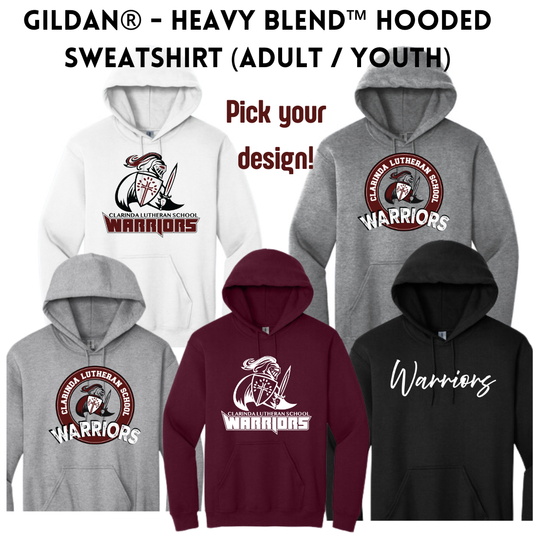 CLS Gildan Heavy Blend™ Hooded Sweatshirt Youth AND Adult