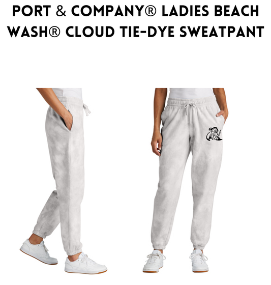 CLS Port & Company® Ladies Beach Wash® Cloud Tie-Dye Sweatpant