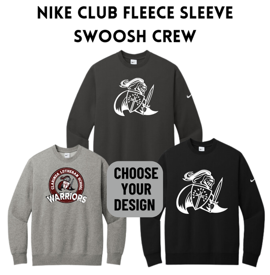 CLS Nike Club Fleece Sleeve Swoosh Pullover Crewneck