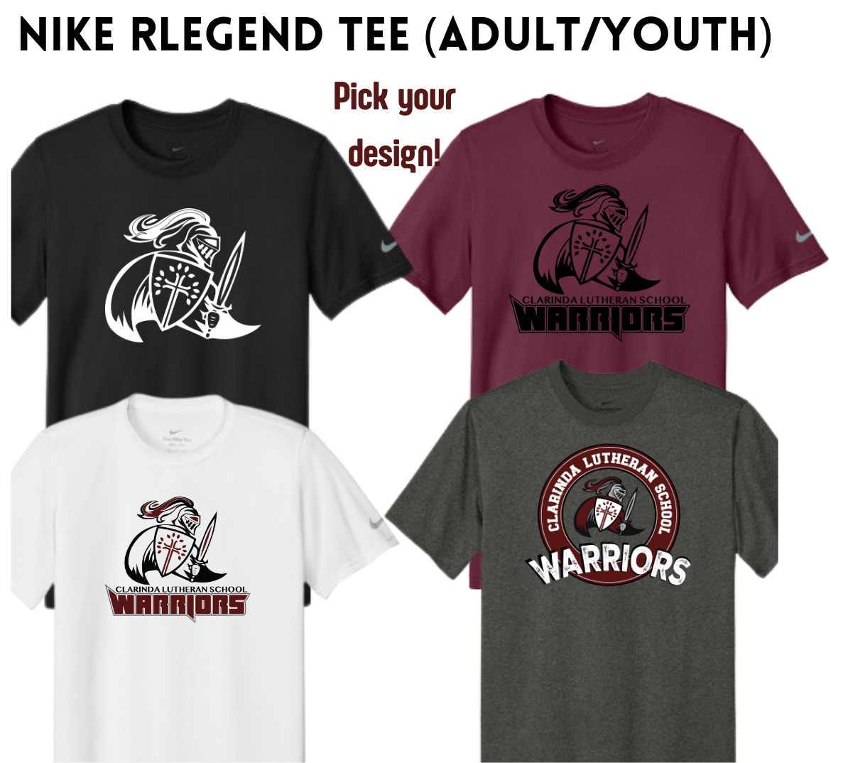 CLS Nike rLegend tee (Youth / Adult)