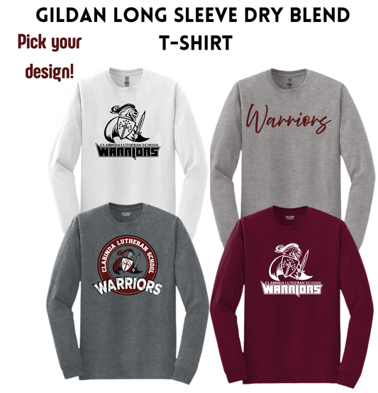 CLS Gildan Long Sleeve Dry Blend  T-Shirt