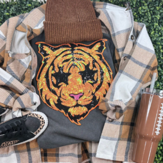 SS Tiger Sequins Patch