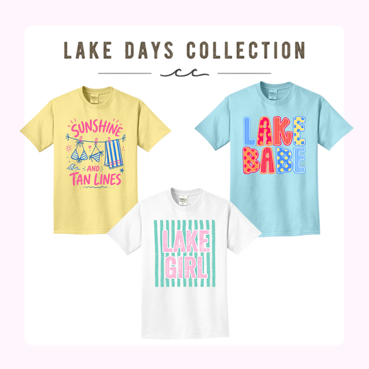 LD PC099 Lake Days 100% pigment-dyed ring spun T-Shirt