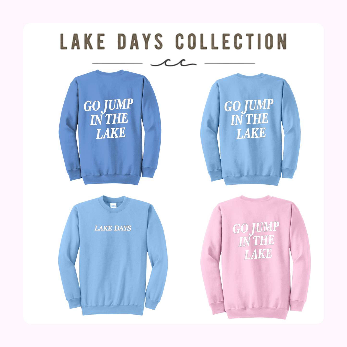 LD  PC78 Go Jump in The Lake 50/50 Crewneck Sweatshirt