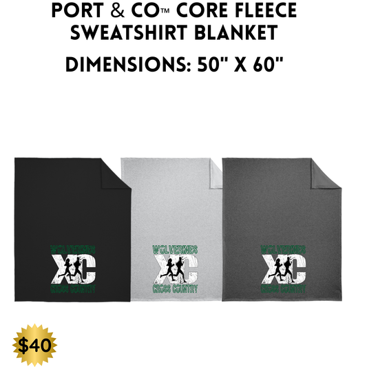 EMCC Port & Co™ Oversized Core Fleece Sweatshirt Blanket