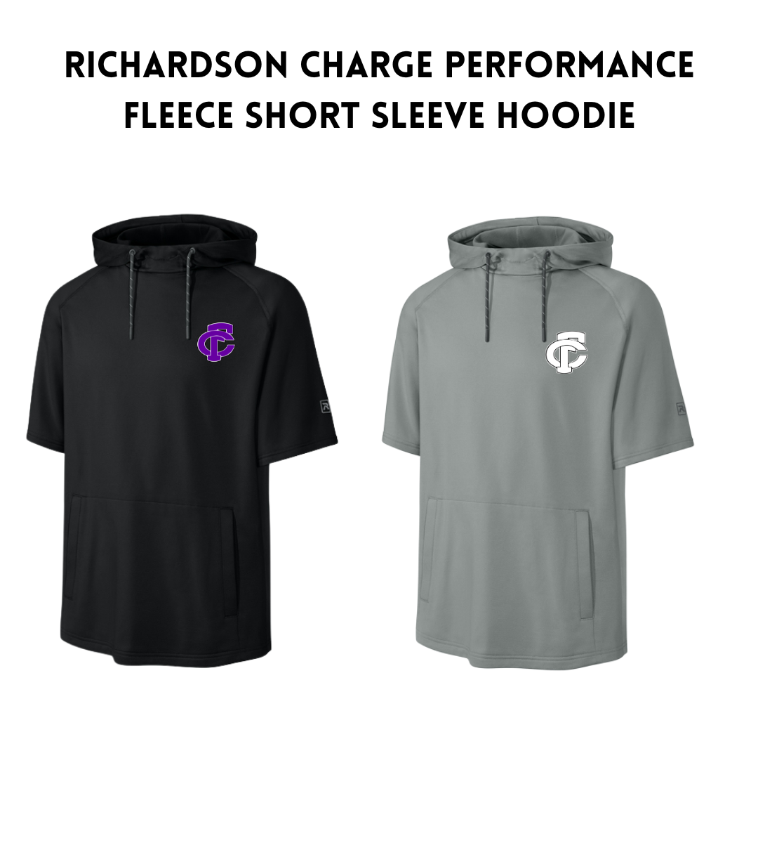 FCP Richardson Charge Performance Fleece Short Sleeve Hoodie
