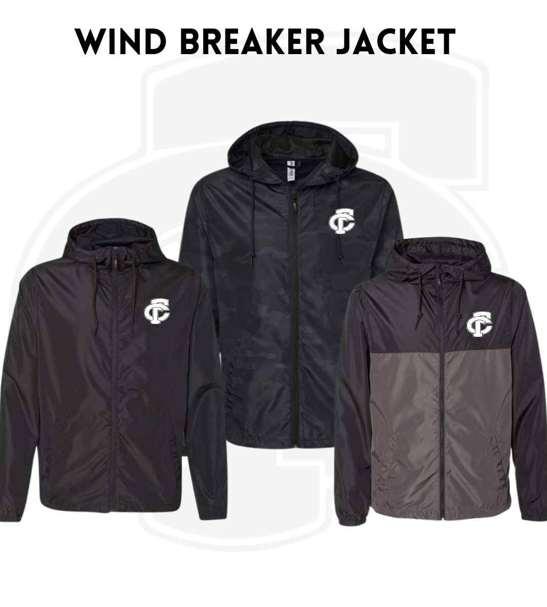 FCP 21876 Men's Lightweight Windbreaker Full-Zip Jacket