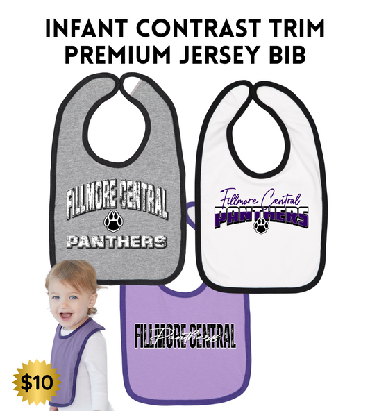 FCP Infant Contrast Trim Premium Jersey Bib