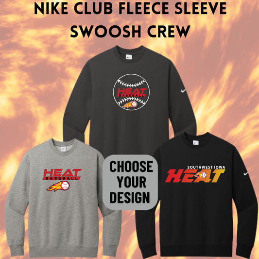 SWIHBB Nike Club Fleece Sleeve Swoosh Pullover Crewneck