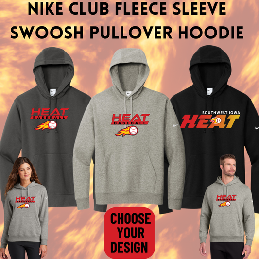 SWIHBB Nike Club Fleece Sleeve Swoosh Pullover Hoodie