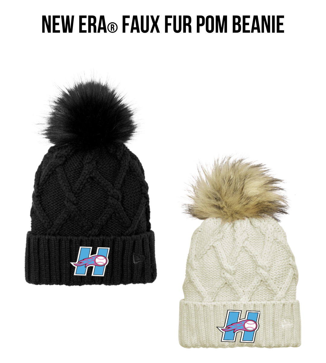 SWIHS New Era® Faux Fur Pom Beanie