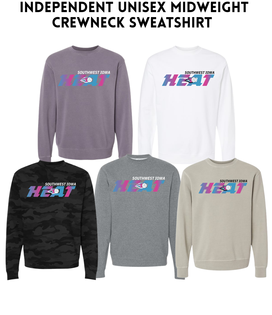 SWIHVB SS3000 Independent Unisex Midweight Crewneck Sweatshirt