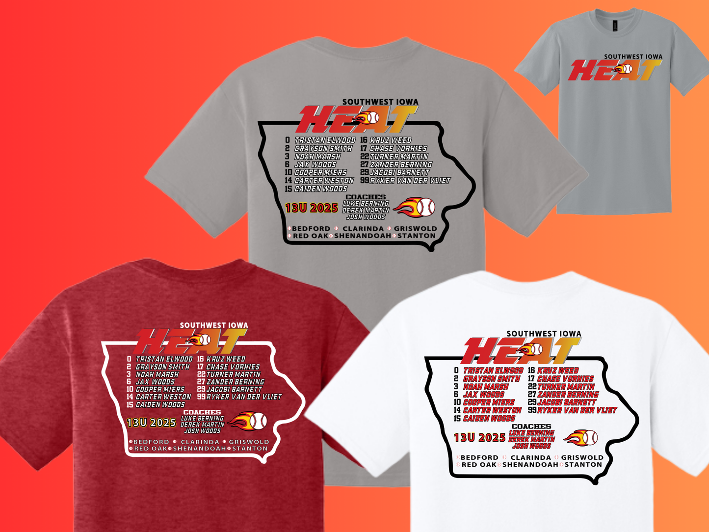 HEAT13U  Gildan 50/50 TShirt YOUTH - ADULT