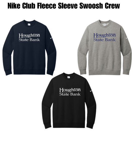 HSB Nike Club Fleece Sleeve Swoosh Crew