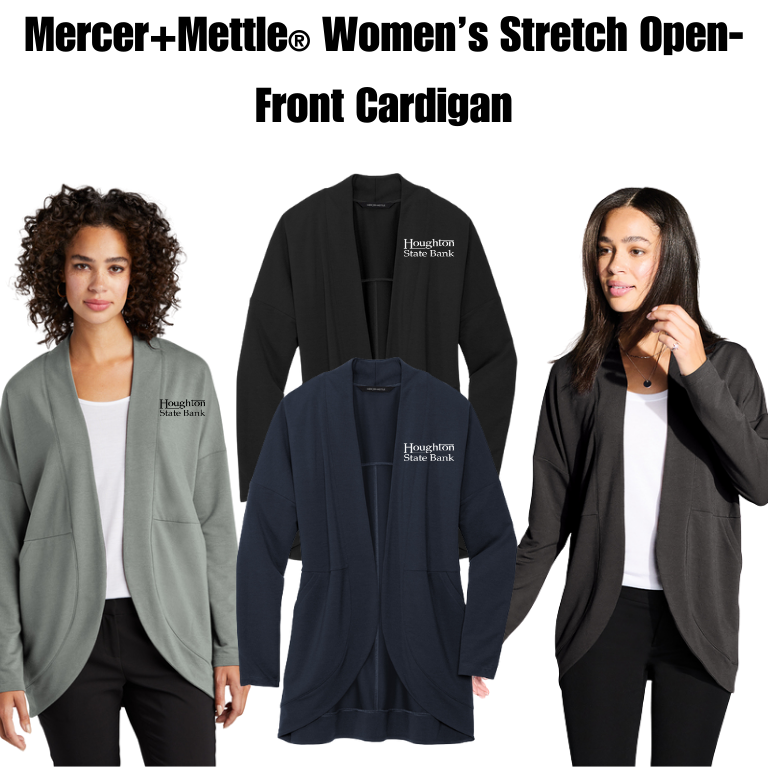HSB Mercer+Mettle® Women’s Stretch Open-Front Cardigan