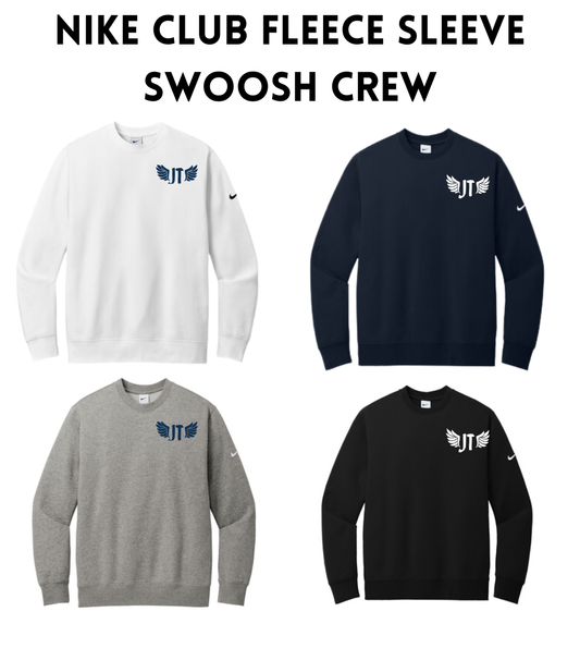 JT Nike Club Fleece Sleeve Swoosh Crew