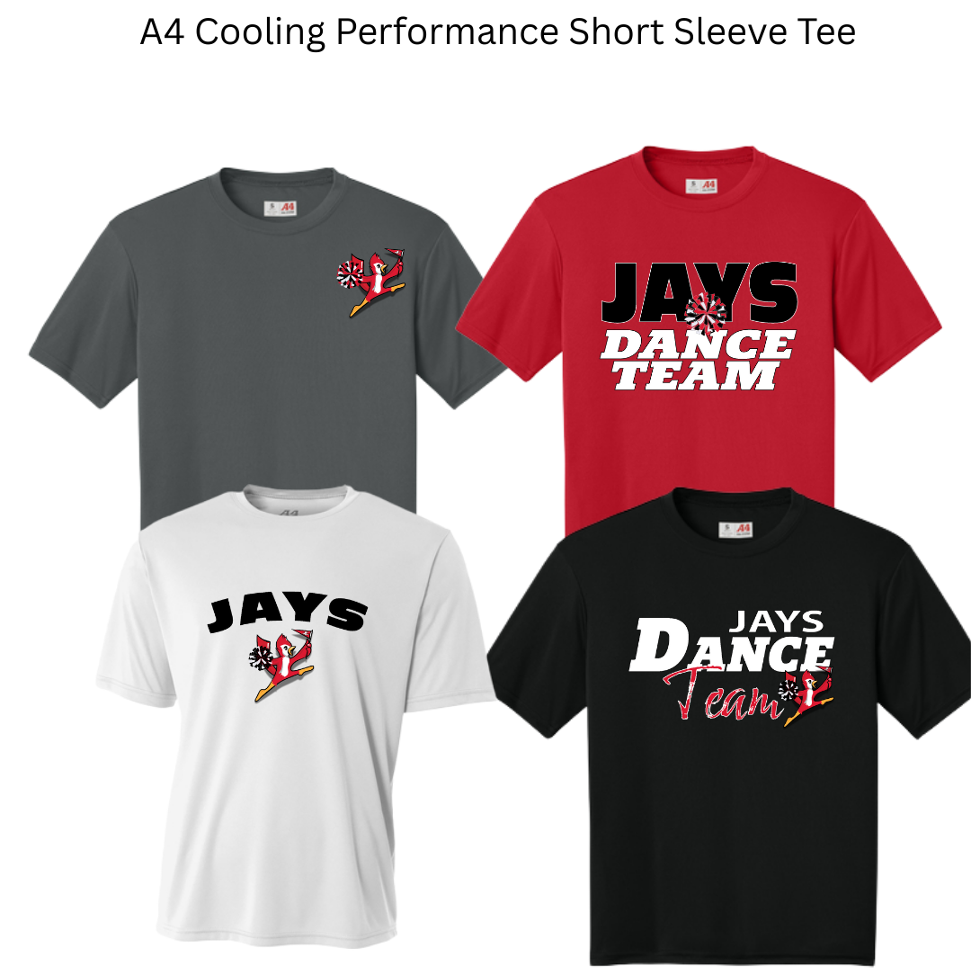 JCDT25 A4 Cooling Performance Tee - Moisture-wicking (Unisex / Youth Sizes)