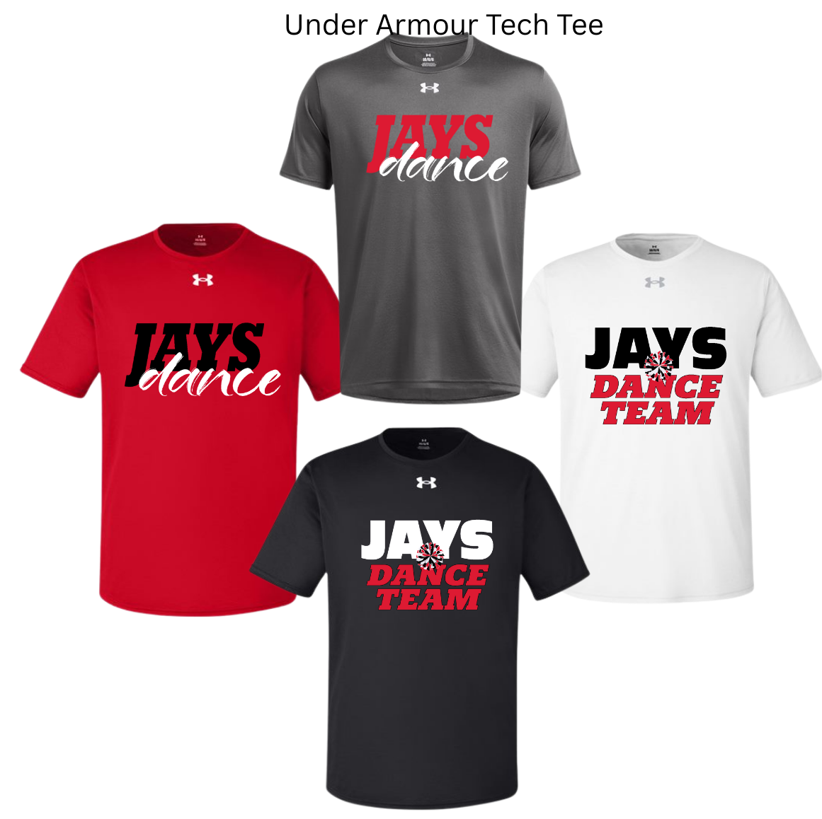 JCDT25 Under Armour Tech Tee (Unisex / Youth Sizes)