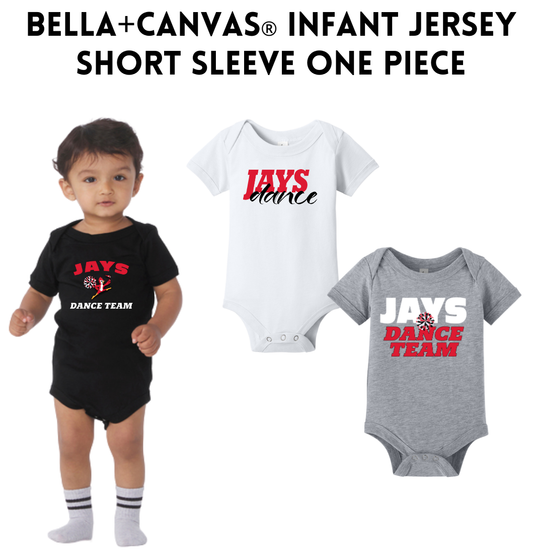 JCDT25 BELLA+CANVAS® Infant Jersey Short Sleeve One Piece