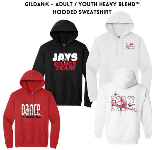 JCDT25 Gildan Heavy Blend™ Hooded Sweatshirt Youth AND Adult