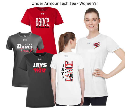 JCDT25  Under Armour Tech Tee - Womens