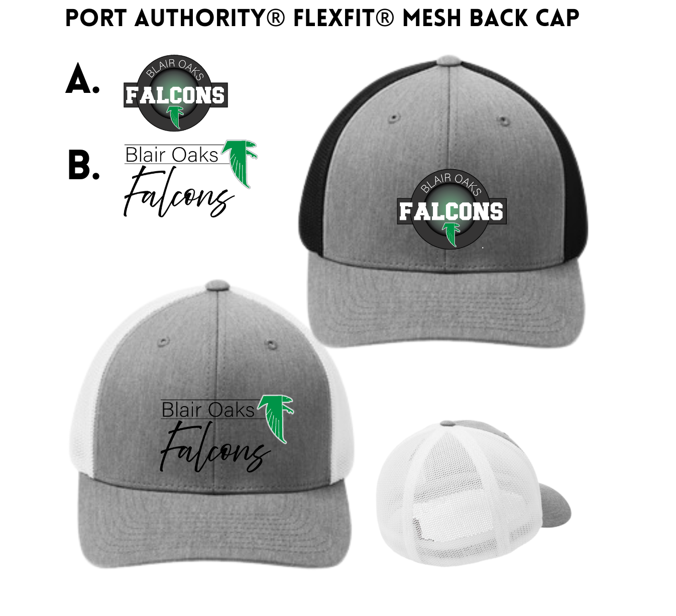 BOJRFALC Port Authority® Flexfit® Mesh Back Cap
