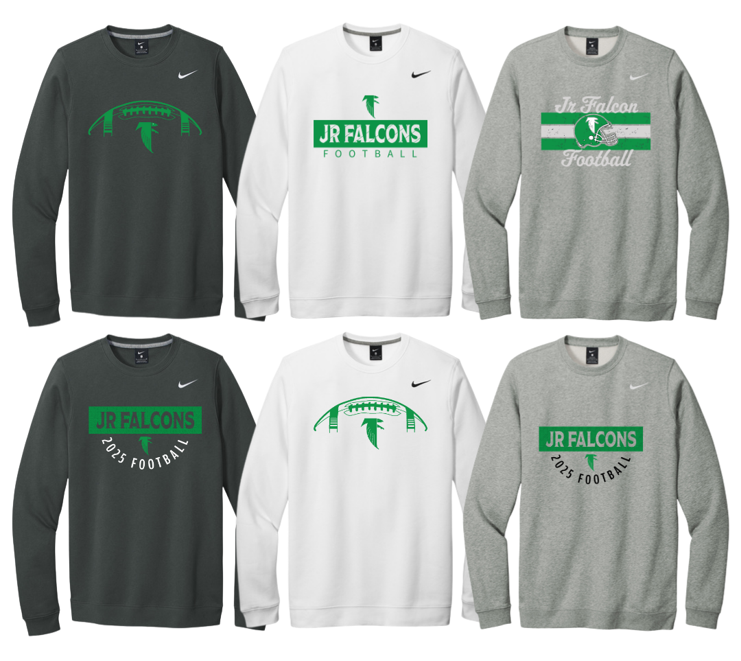 JRFALC25 Nike Unisex Club Fleece Sleeve Swoosh Crewneck
