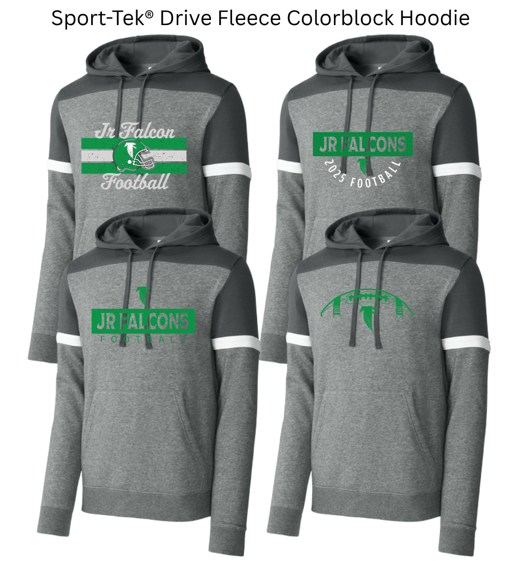 JRFALC25 Sport-Tek® Drive Fleece Colorblock Hoodie