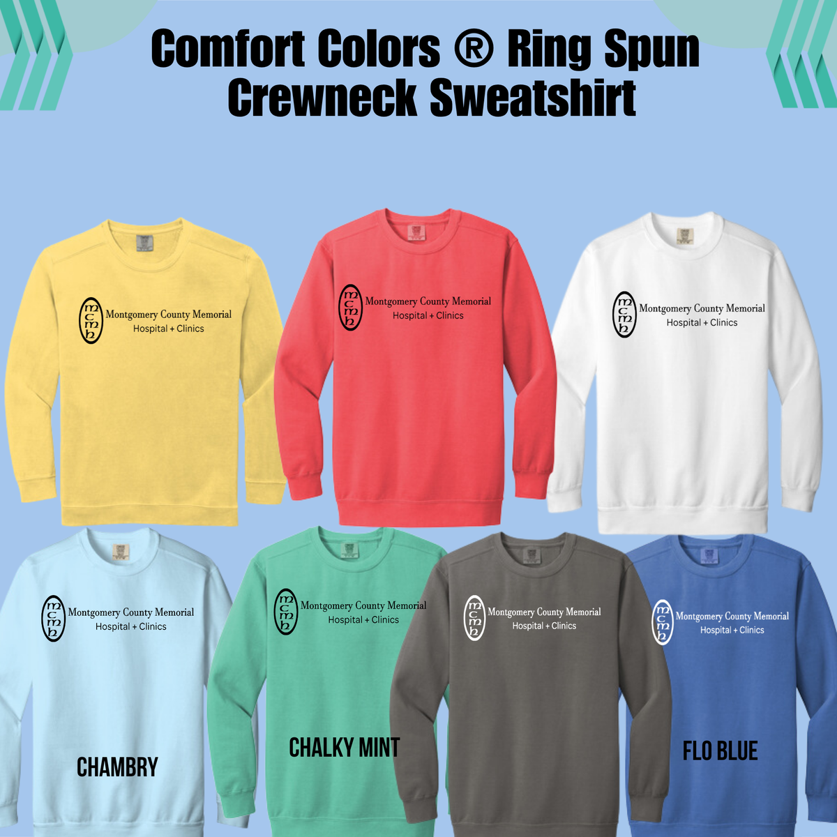 MCMH 1566 Comfort Colors ® Ring Spun Crewneck Sweatshirt