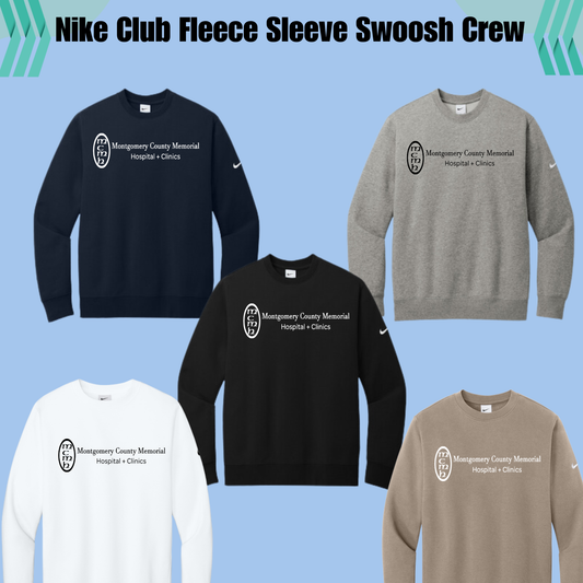 MCMH NKFD9863 Nike Club Fleece Sleeve Swoosh Crew