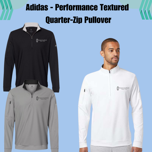 MCMH A295 Adidas - Performance Textured Quarter-Zip Pullover