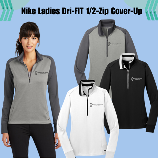 MCMH 578674 Nike Ladies Dri-FIT 1/2-Zip Cover-Up