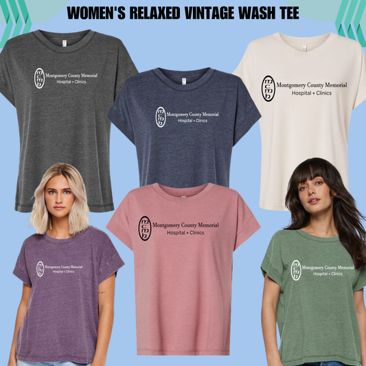MCMH 3502 Women's Relaxed Vintage Wash Tee