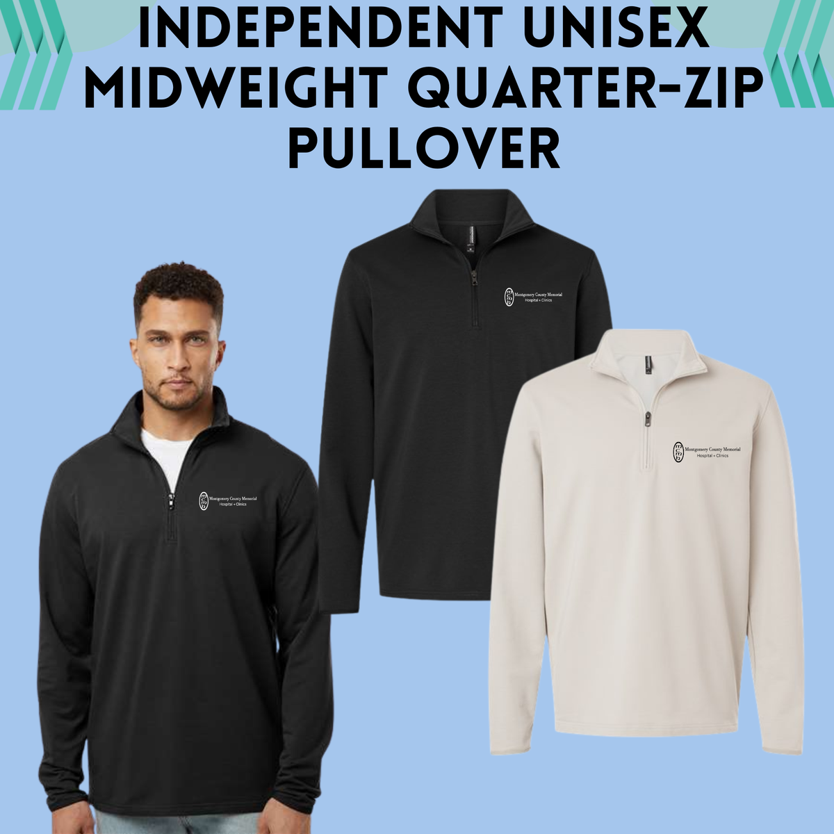 MCMH SS4600QZ Independent Unisex Midweight Quarter-Zip Pullover
