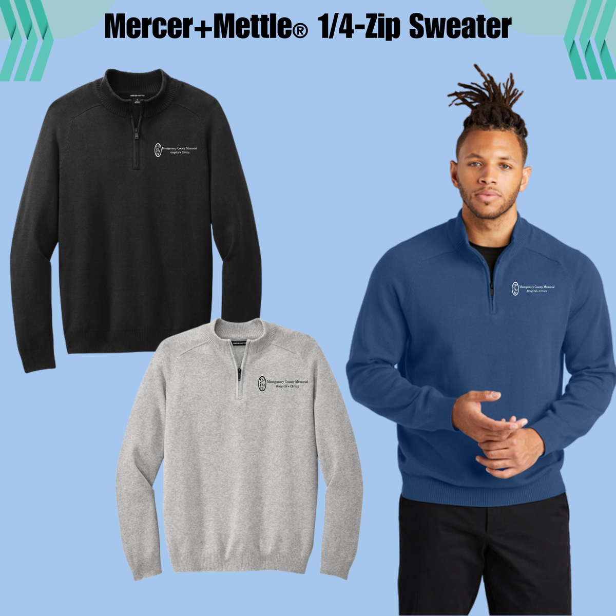 MCMH MM3020 er+Mettle® 1/4-Zip Sweater