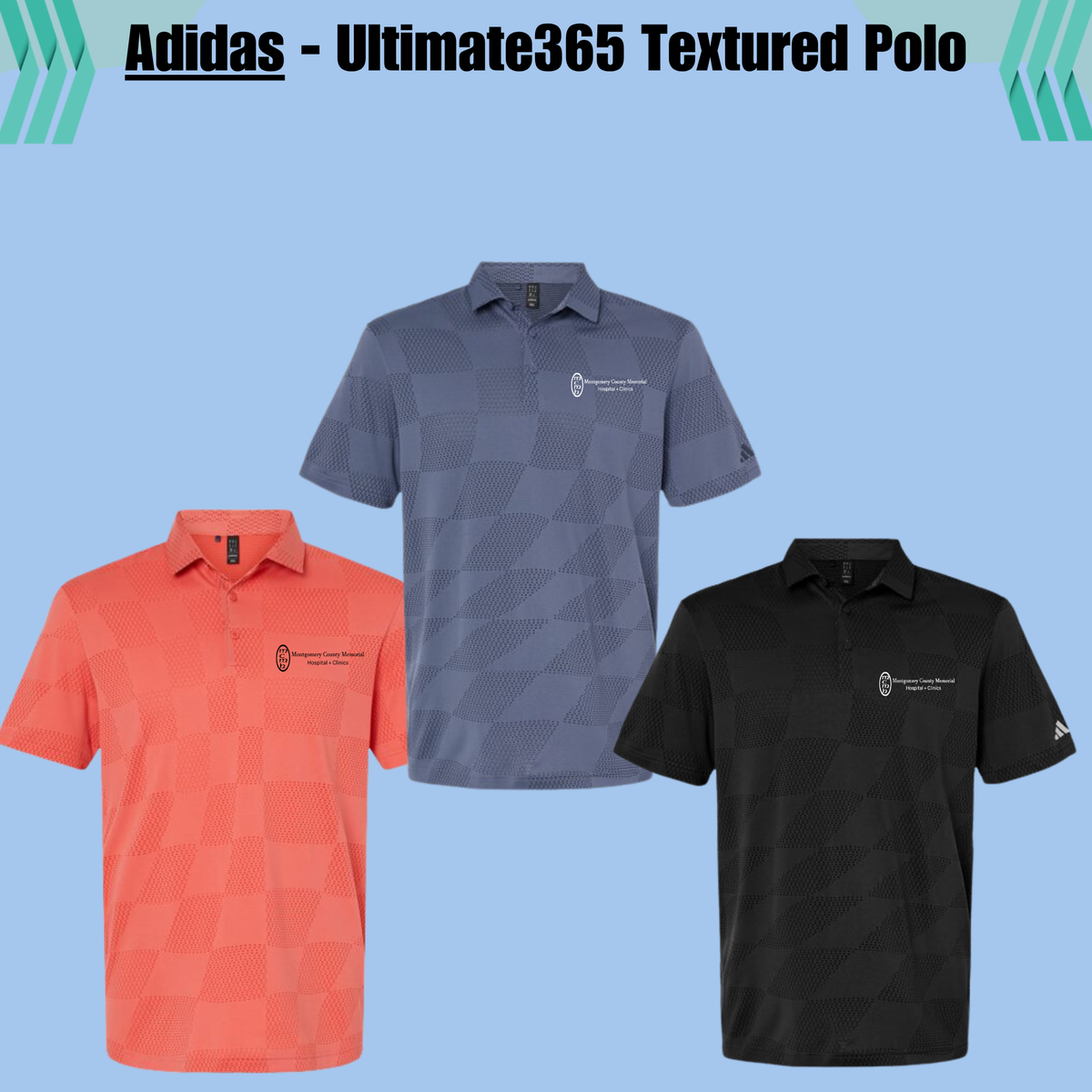 MCMH A2004 Adidas - Ultimate365 Textured Polo