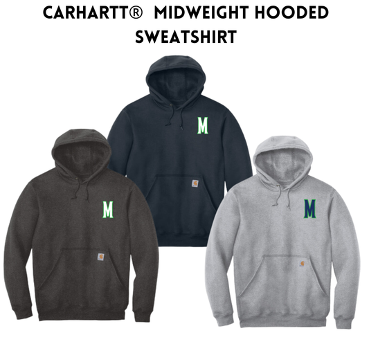 MOXIE Carhartt® Tall Midweight Hooded Sweatshirt w/ Embroidered "M"