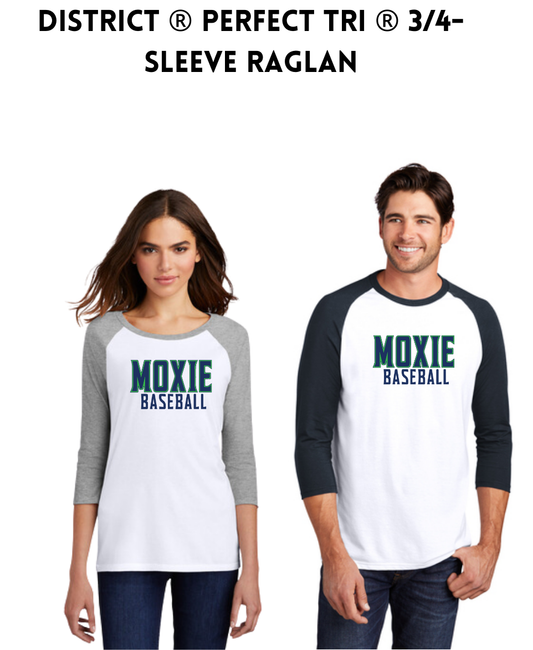 MOXIE District ® Perfect Tri ® 3/4-Sleeve Raglan