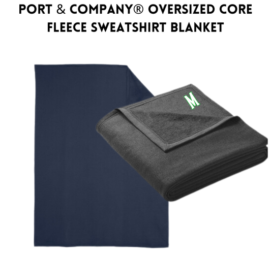 MOXIE Port & Company® Oversized Core Fleece Sweatshirt Blanket