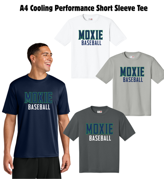 MOXIE A4 Cooling Performance Tee - Moisture-wicking - Youth And Adult Sizes