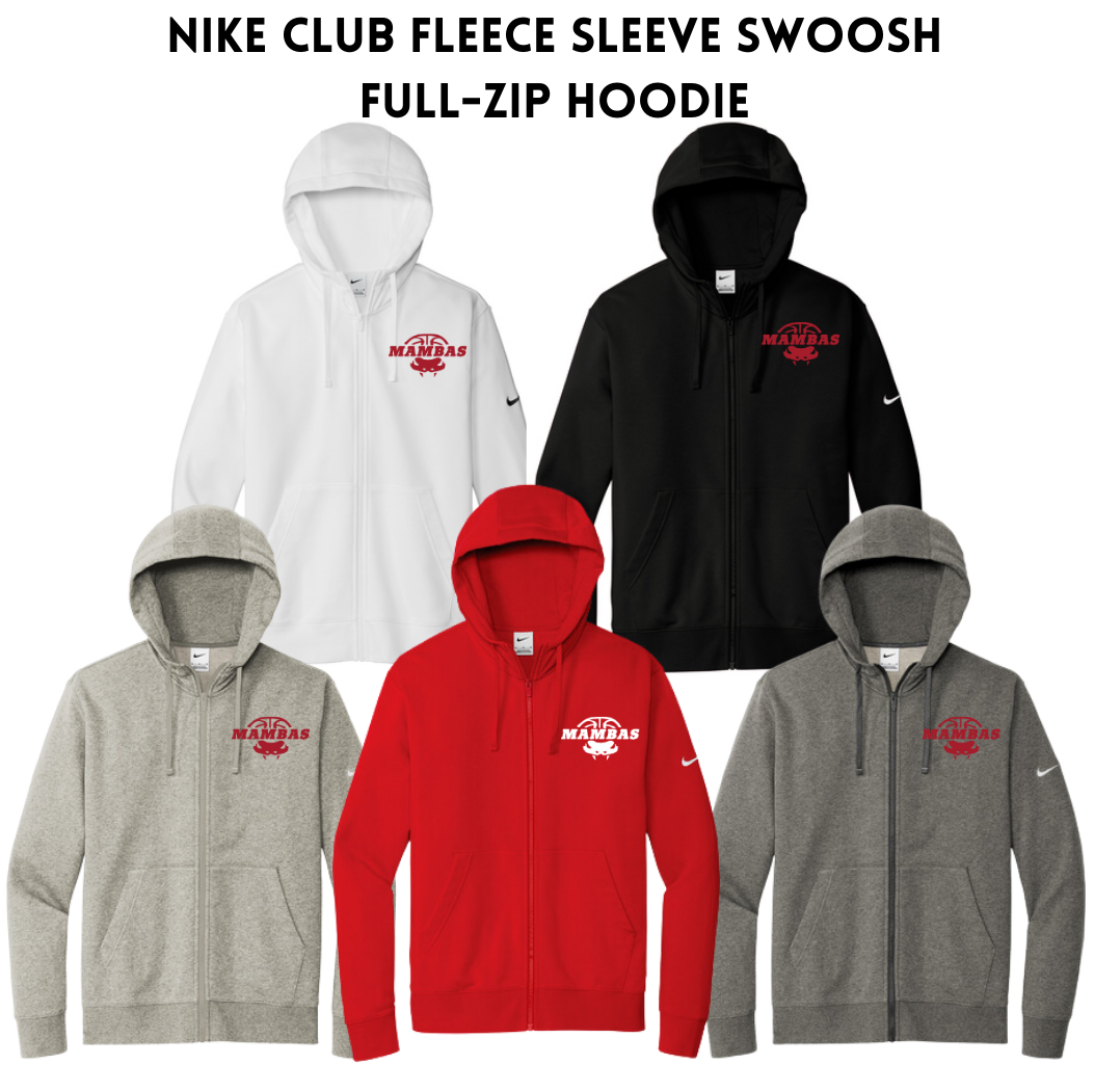 MAMBA Nike Ladies/Men's Club Fleece Sleeve Swoosh Full-Zip Hoodie