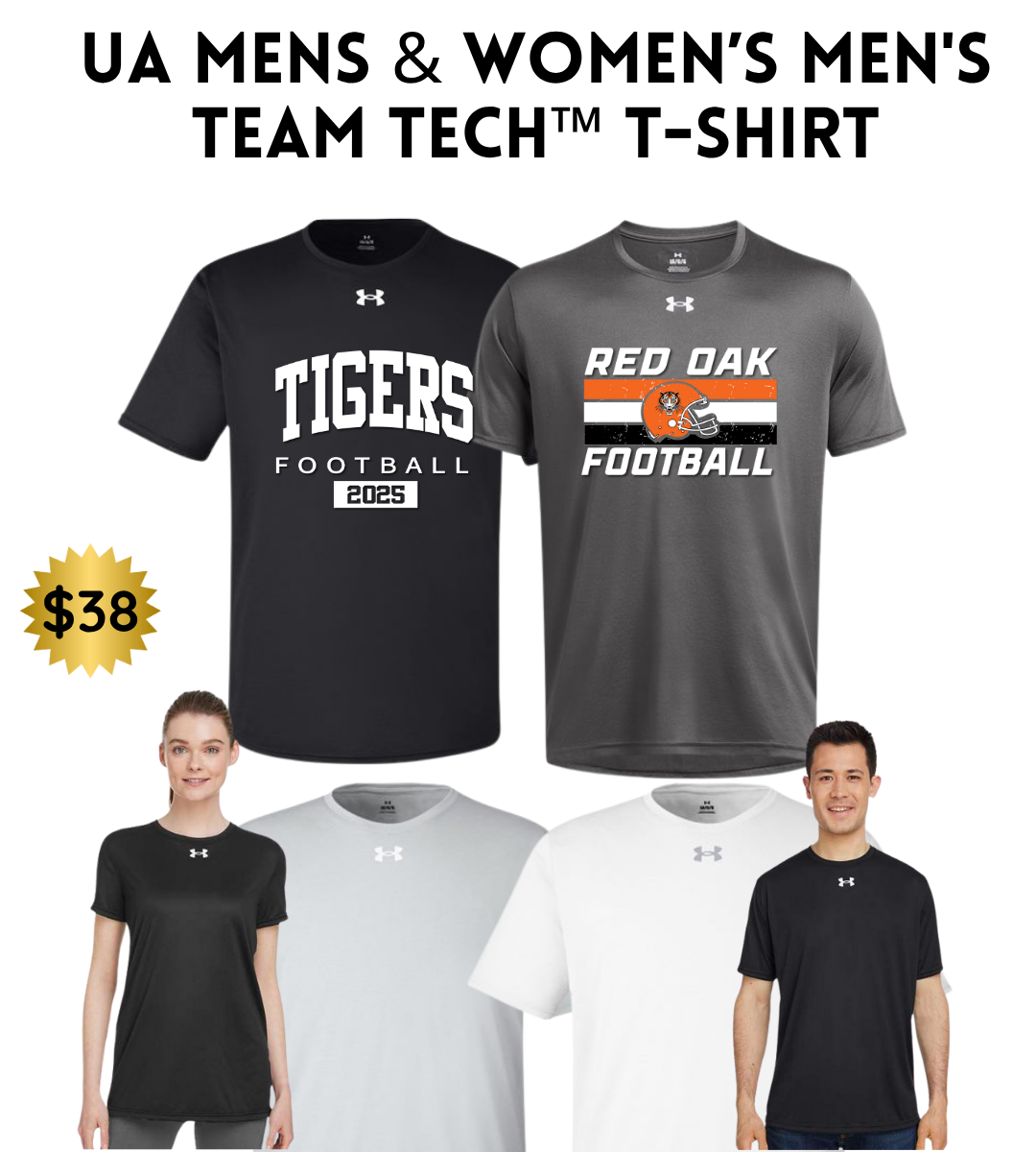 ROFB25  Under Armour Tech Tee Mens & Womens