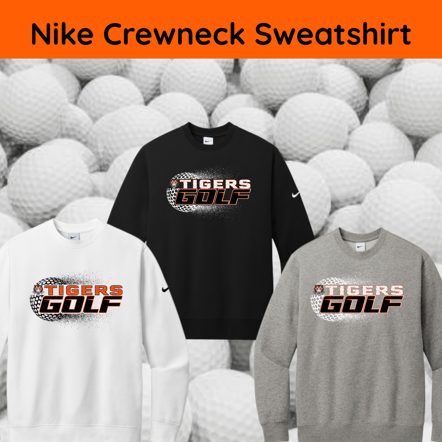 ROG26 Nike Club Fleece Sleeve Swoosh Pullover Crewneck