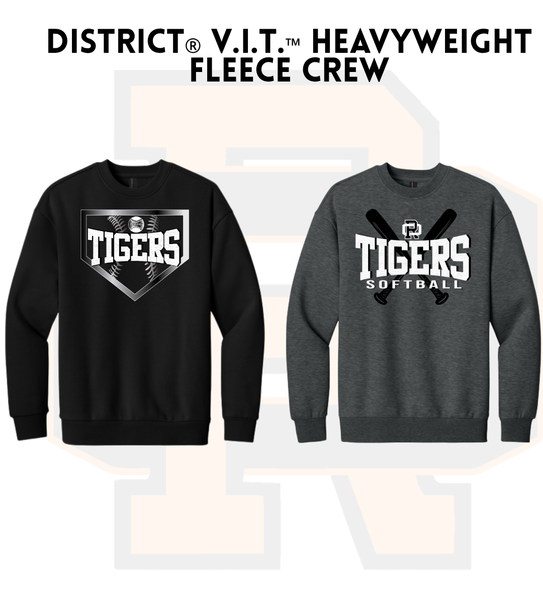 ROSB26 DT6154 District® V.I.T.™ Heavyweight Fleece Crew