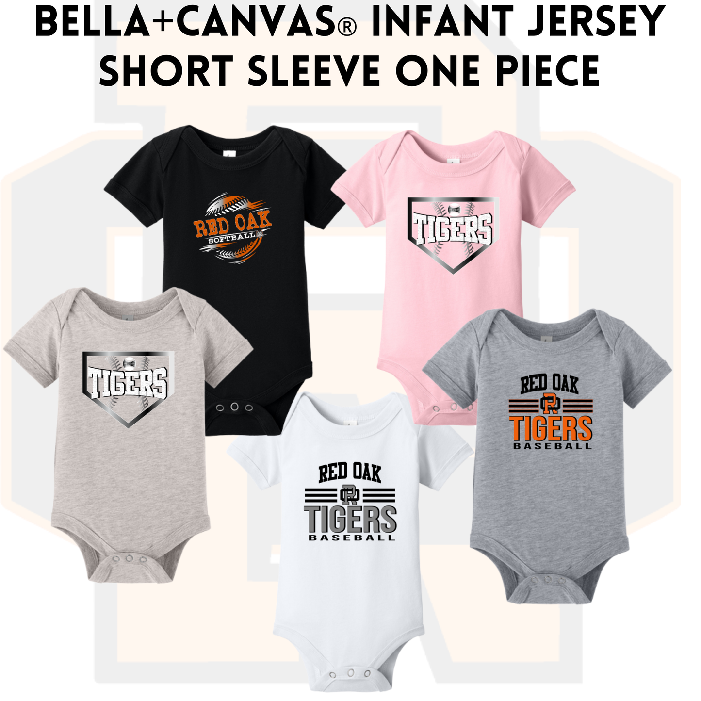 ROSB26 BC100B BELLA+CANVAS® Infant Jersey Short Sleeve One Piece