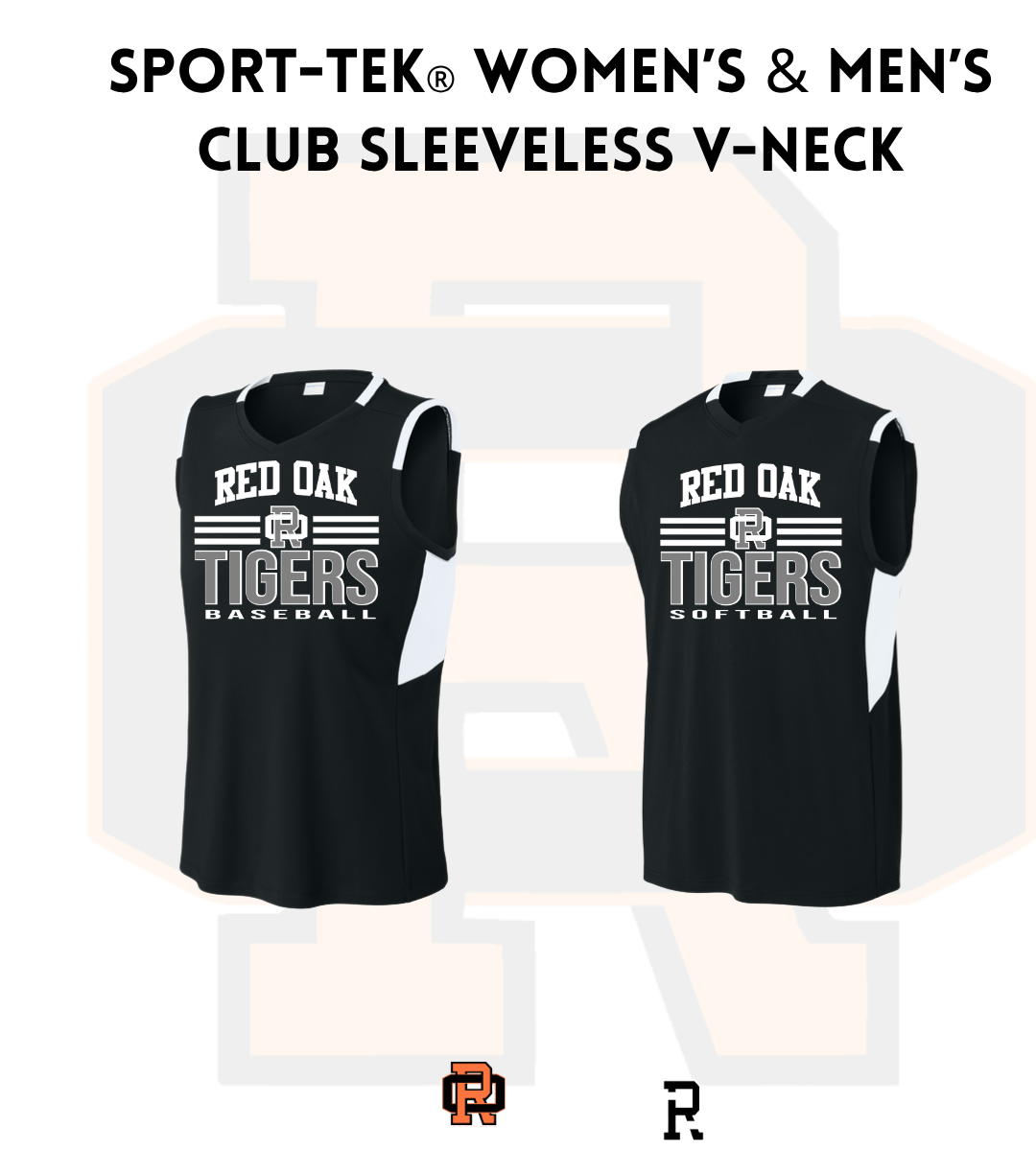 ROSB26 ST441  LST441 Sport-Tek® Club Sleeveless V-Neck