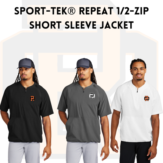 ROSB26 JST489 Repeat 1/2-Zip Short Sleeve Jacket